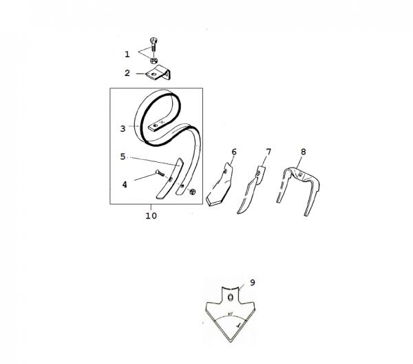 Запасные части для культиватора ИМТ ФОП Запасные части для культиватора ИМТ ФОП